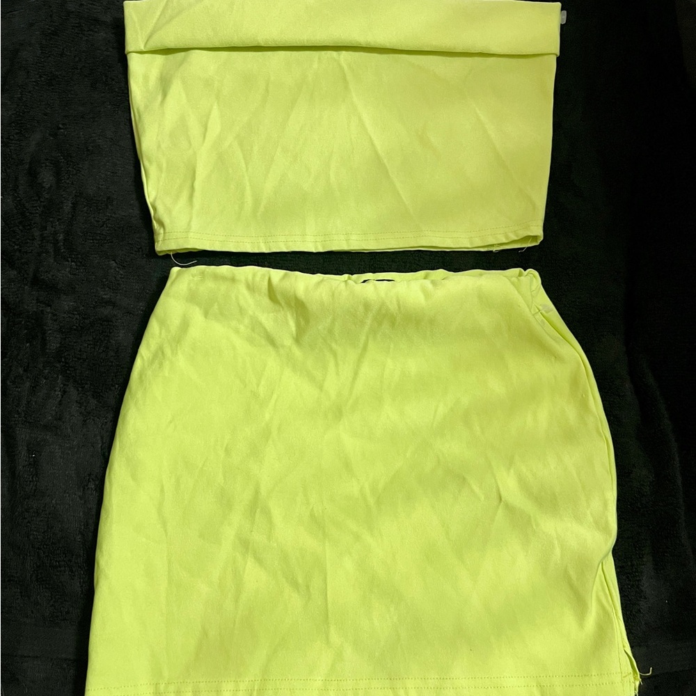 Vibrant Lime Mini Dress